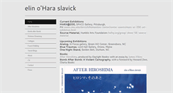 Desktop Screenshot of elinoharaslavick.com