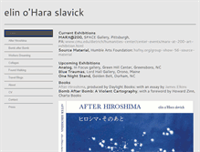 Tablet Screenshot of elinoharaslavick.com